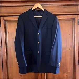 NEW Burberry London 100% Wool Blazer, Navy
